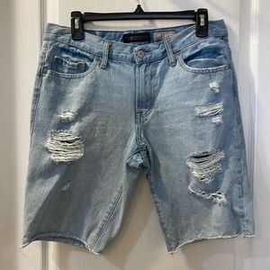 Men Denim Cutoff Shorts